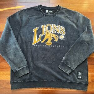 BC Lions Official Sideline New Era Retro CFL Football Sweatshirt 3XL